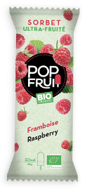 PopFruit Raspberry sorbet ice pop