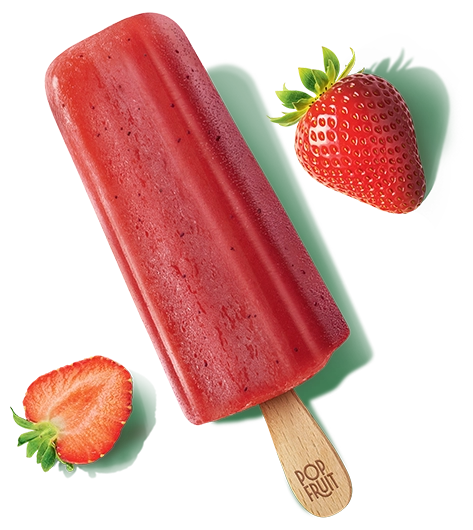 Bâtonnet fraise - Ultra fruités 100% fruit- Pop Fruit