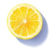Élément décoratif citron page contact - Pop Fruit