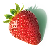 Élément décoratif fraise page contact - Pop Fruit